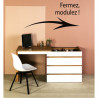 Commode - Bureau ELIX Chêne / White