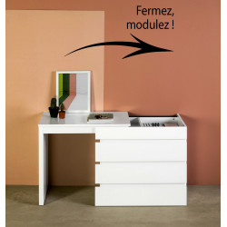 Commode - Bureau ELIX White Pearl