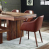 Fauteuil BOGOTA cuir Camel