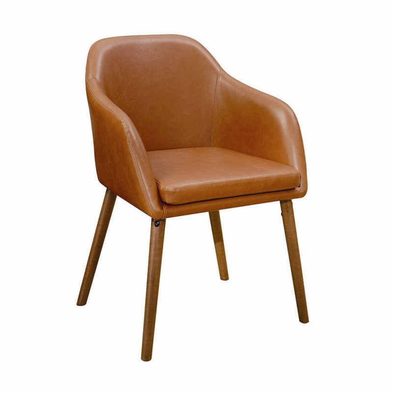 Fauteuil BOGOTA cuir Camel