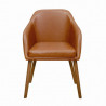 Fauteuil BOGOTA cuir Camel