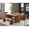 Fauteuil BOGOTA cuir Camel
