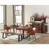 Fauteuil BOGOTA cuir Camel