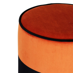 Tabouret CHABA Velours - Black & Honey