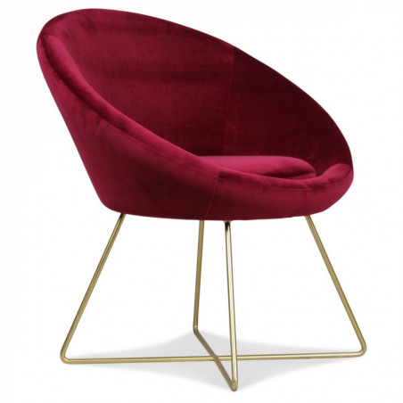 Fauteuil STUART - CHERRY RED Fauteuil STUART - CHERRY RED