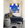 Toile "CRAZY BLUE" by KUNST