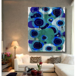 Toile "POP BLUE" by KUNST