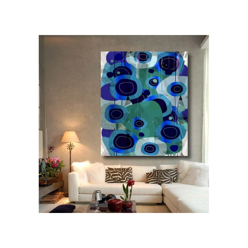 Toile "POP BLUE" by KUNST