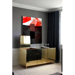 Toile "RED PASSION" by KUNST