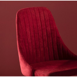 Chaise NEODE Red Velvet - Black Edition