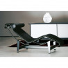Chaise longue CORBU Cuir de Vachette noir