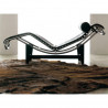 Chaise longue CORBU Cuir de Vachette noir