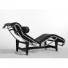 Chaise longue CORBU Cuir de Vachette noir