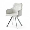 Fauteuil RIGA - Cuir Blanc