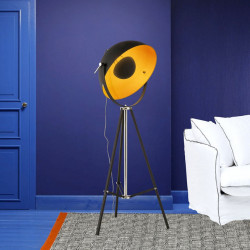 Lampadaire à poser MOON - Noir & Or