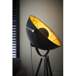 Lampadaire à poser MOON - Noir & Or