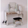 Ensemble 3 pièces LOUIS - Coiffeuse, Tabouret & Miroir