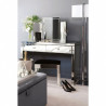 Ensemble 3 pièces LOUIS - Coiffeuse, Tabouret & Miroir