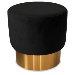 Tabouret YOAN Velours - Black