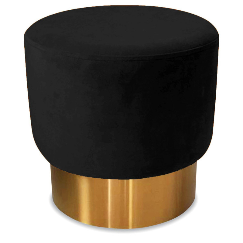 Tabouret YOAN Velours - Black