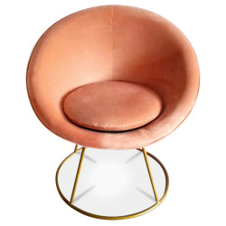 Fauteuil STUART - Round - Blush