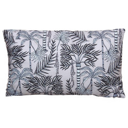 Coussin TROPICA - Toile de coton - Taupe