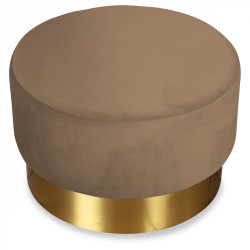 Tabouret YOAN xL Velours - Taupe