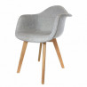 Fauteuil NORDA - Toile Gris chiné