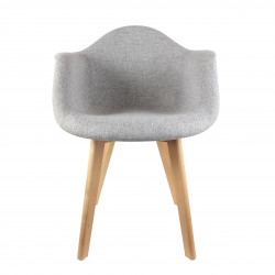 Fauteuil NORDA - Toile Gris chiné