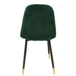 Chaise VUELA -  Velours Vert Emeraude