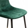 Chaise VUELA -  Velours Vert Emeraude