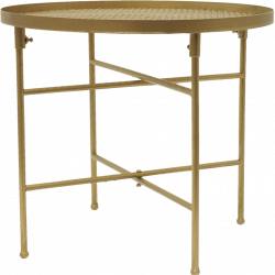 Duo de tables GLAMSTEEL - Noir & Or