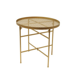 Duo de tables GLAMSTEEL - Noir & Or