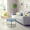 Duo de tables GLAMSTEEL - Noir & Or