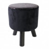 Tabouret à sequins CHIC -  Noir & or