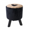 Tabouret à sequins CHIC -  Noir & or