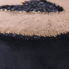 Tabouret à sequins CHIC -  Noir & or