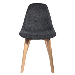 Chaise NORDA - Grosse maille Anthracite