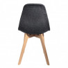 Chaise NORDA - Grosse maille Anthracite