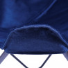 Fauteuil BUTTERFLY - Toile réversible Velours & toile Navy