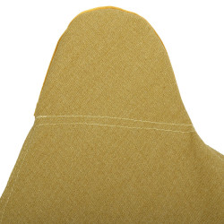 Fauteuil BUTTERFLY - Toile réversible Velours & toile Jaune