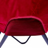 Fauteuil BUTTERFLY - Toile réversible Velours & toile Cassis