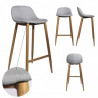 Tabouret FAB - Toile gris chiné