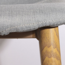 Tabouret FAB - Toile gris chiné