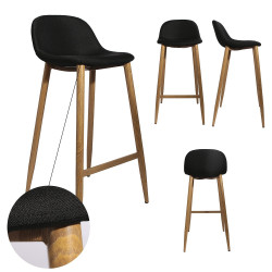 Tabouret FAB - Toile noire