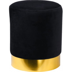 Tabouret YOANA - Velours Noir