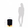Tabouret YOANA - Velours Noir