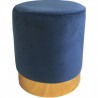 Tabouret YOANA - Velours Bleu Guède
