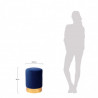 Tabouret YOANA - Velours Bleu Guède