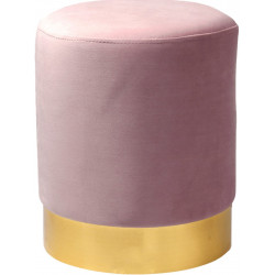 Tabouret YOANA - Velours Bubble-Gum